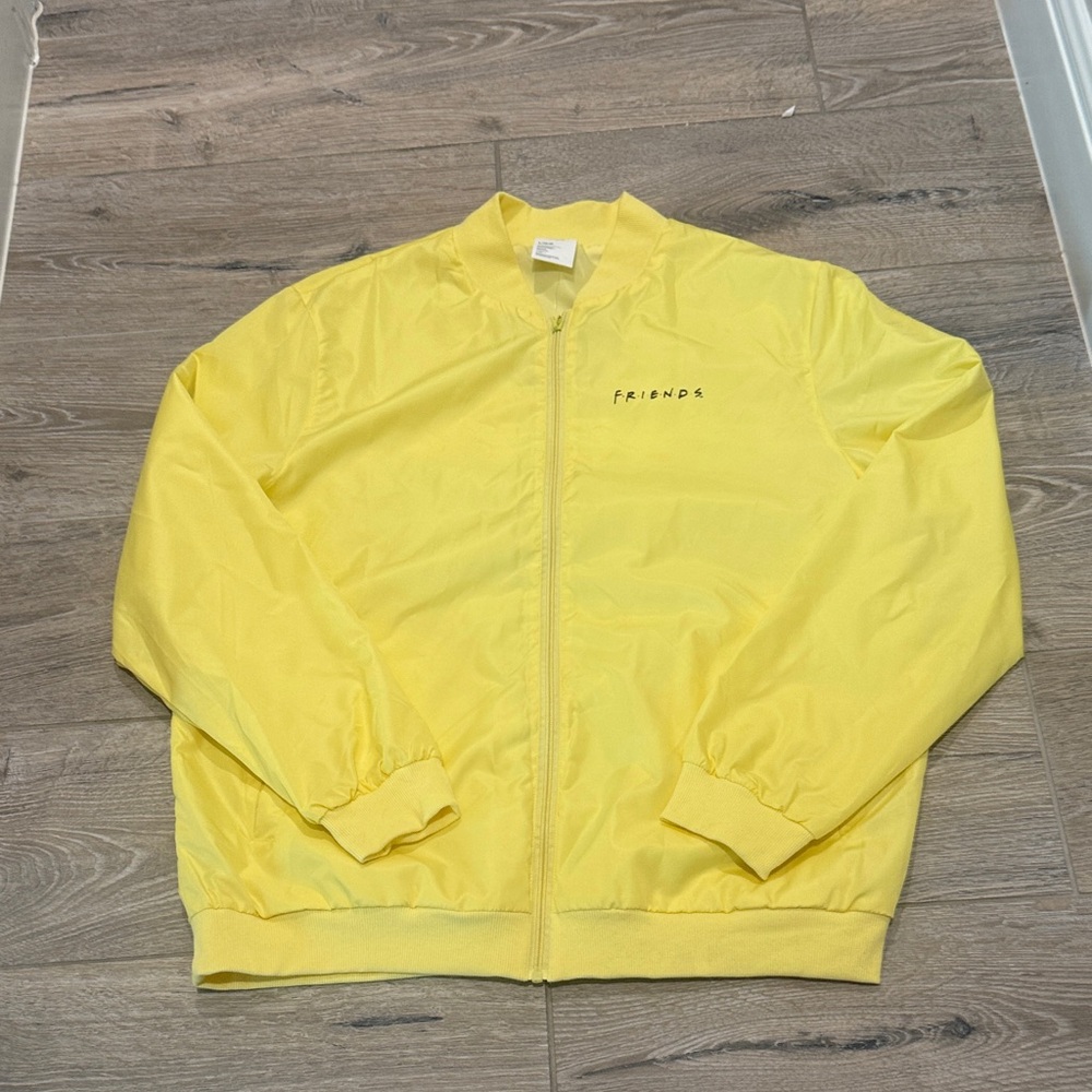 NWT FRIENDS Sunny Yellow Bomber Jacket